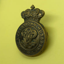 Load image into Gallery viewer, Original Victorian Pre-WW1 British Army 7th Queen's Own Hussars Cap Badge - The Militaria Shop
