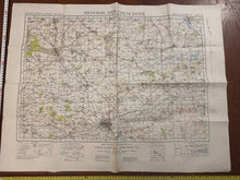 Load image into Gallery viewer, Original WW2 British Army GSGS OS Map of Great Britain - Swindon & Cirencester - The Militaria Shop