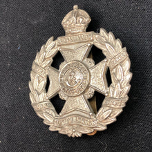 Load image into Gallery viewer, Genuine WW2 British Army Brass Cap Badge - Post Office Rifles - The Militaria Shop