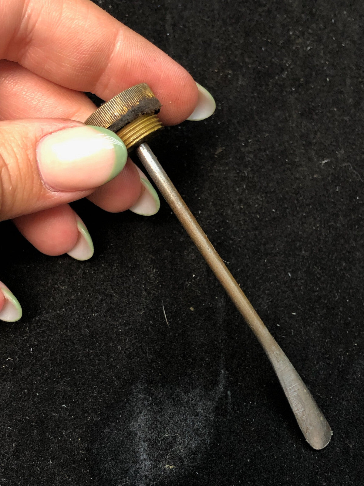 Original WW1 British Army SMLE Enfield Brass Oil Bottle - J.J.B Maker Marked - The Militaria Shop