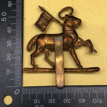 Load image into Gallery viewer, Original WW2 Era British Army Queens West Surrey (Queen's) Regiment Cap Badge - The Militaria Shop