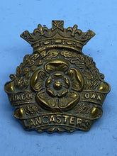 Load image into Gallery viewer, Original British Army WW1 Duke of Lancaster's Own Cap Badge - The Militaria Shop