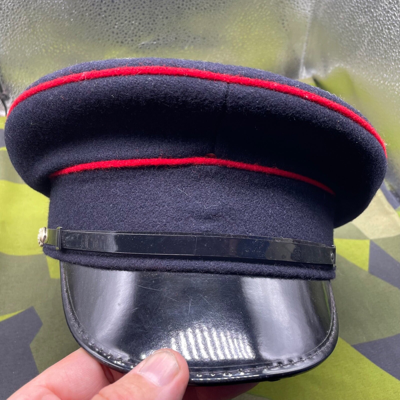 Original British Army Royal Engineers Peaked Cap - Size 54cm - The Militaria Shop