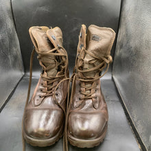 Charger l'image dans la galerie, British Army Surplus Brown Leather YDS Combat Patrol Boots - Size UK 9 M - The Militaria Shop
