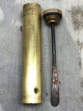 Load image into Gallery viewer, Original WW1 WW2 British Army Empty Brass Oil Bottle Lee Enfield SMLE - The Militaria Shop