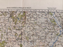 Load image into Gallery viewer, Original WW2 British Army GSGS OS Map of England - Gloucester & Forest of Dean - The Militaria Shop