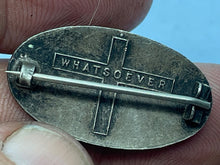 Load image into Gallery viewer, Vintage G A Initials on World Map Metal Badge - 'Whatsoever' on Reverse - The Militaria Shop