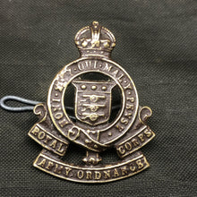 Load image into Gallery viewer, Original WW2 British Army Collar Badge - Royal Army Ordnance Corps - RAOC - The Militaria Shop