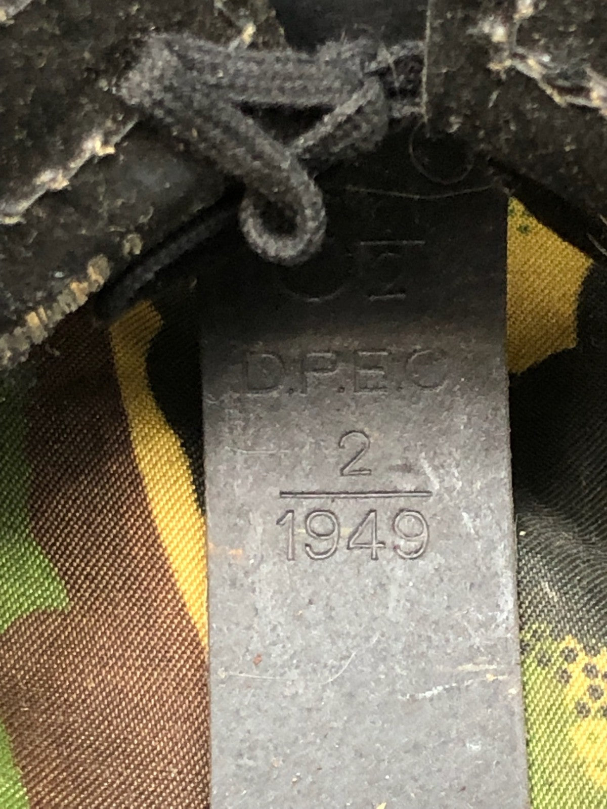 Original British Army Helmet Liner - Size 6 1/2 - Ideal for WW2 Helmet - The Militaria Shop