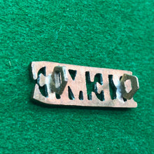 Load image into Gallery viewer, Original WW2 British Army Brass Shoulder Title - REME Engineers - The Militaria Shop