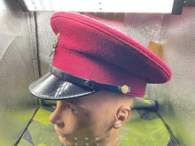 Load image into Gallery viewer, Original British Army Kings Royal Hussars Peaked Cap with Badge - Size 54cm - The Militaria Shop