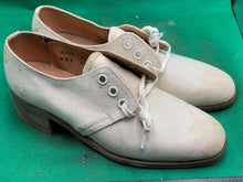 Load image into Gallery viewer, Original WW2 British Army Women's White Summer Shoes - ATS WAAF - Size 220s - The Militaria Shop