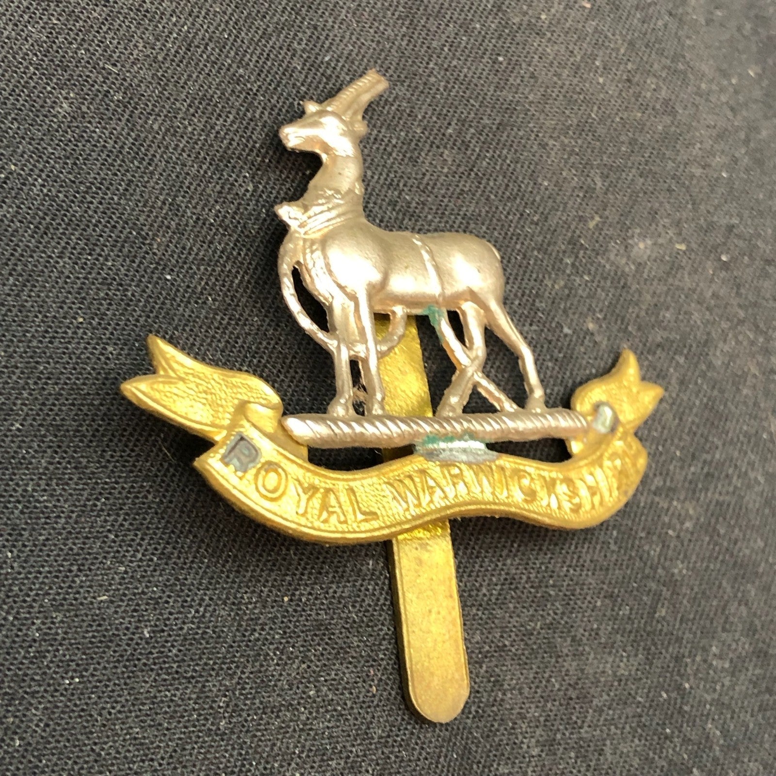 Original WW2 British Army Cap Badge - Royal Warwickshire Regiment - The Militaria Shop