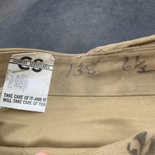 Load image into Gallery viewer, Original WW2 US Army Overseas Garrison Cap - Signals - Red & White - Size 6 1/2 - The Militaria Shop