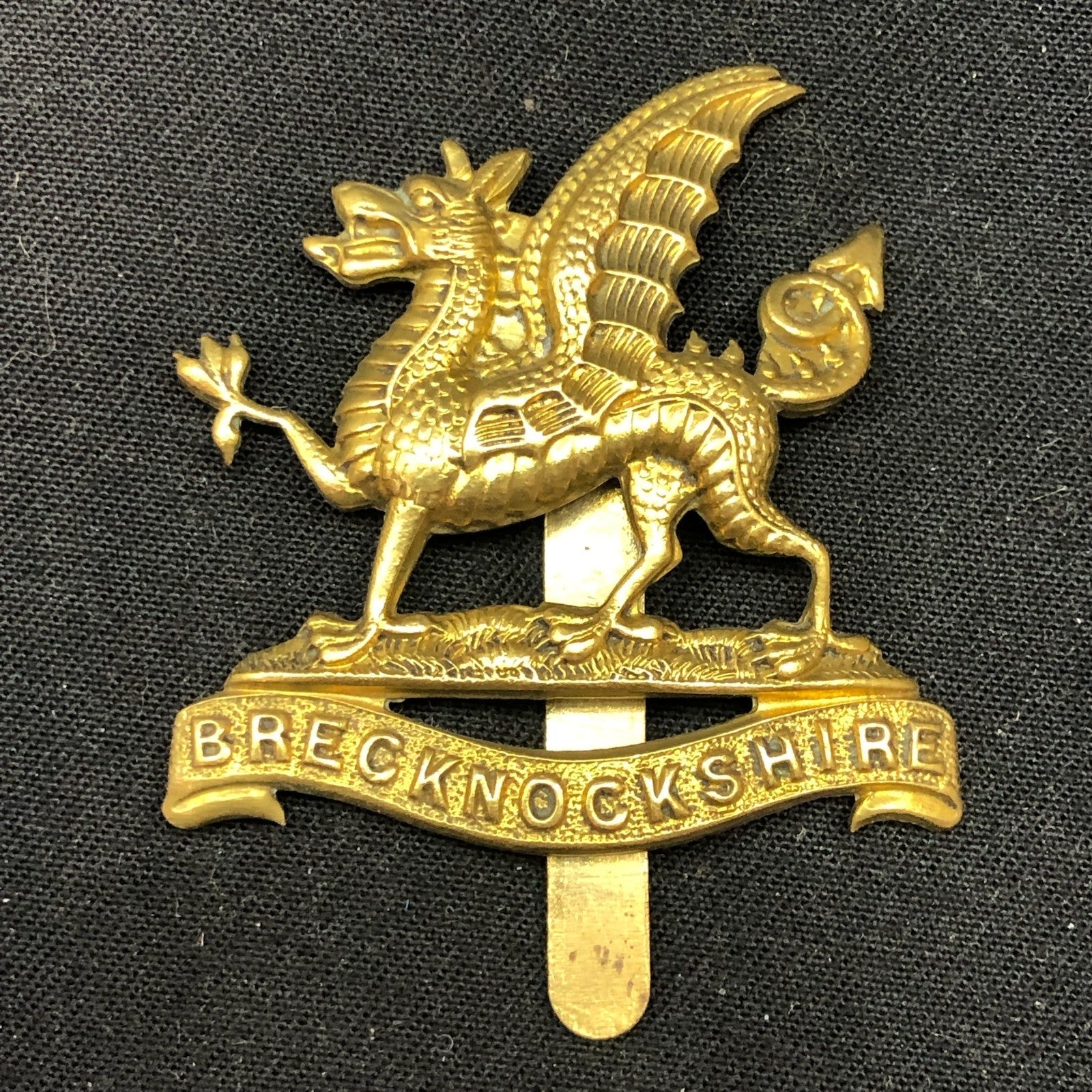 Genuine WW2 British Army Brass Cap Badge - Royal Berkshire Regiment - The Militaria Shop