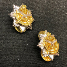 Charger l'image dans la galerie, Original British Collar Badge Pair - Queens Own Gurkha Logistics Regiment - The Militaria Shop