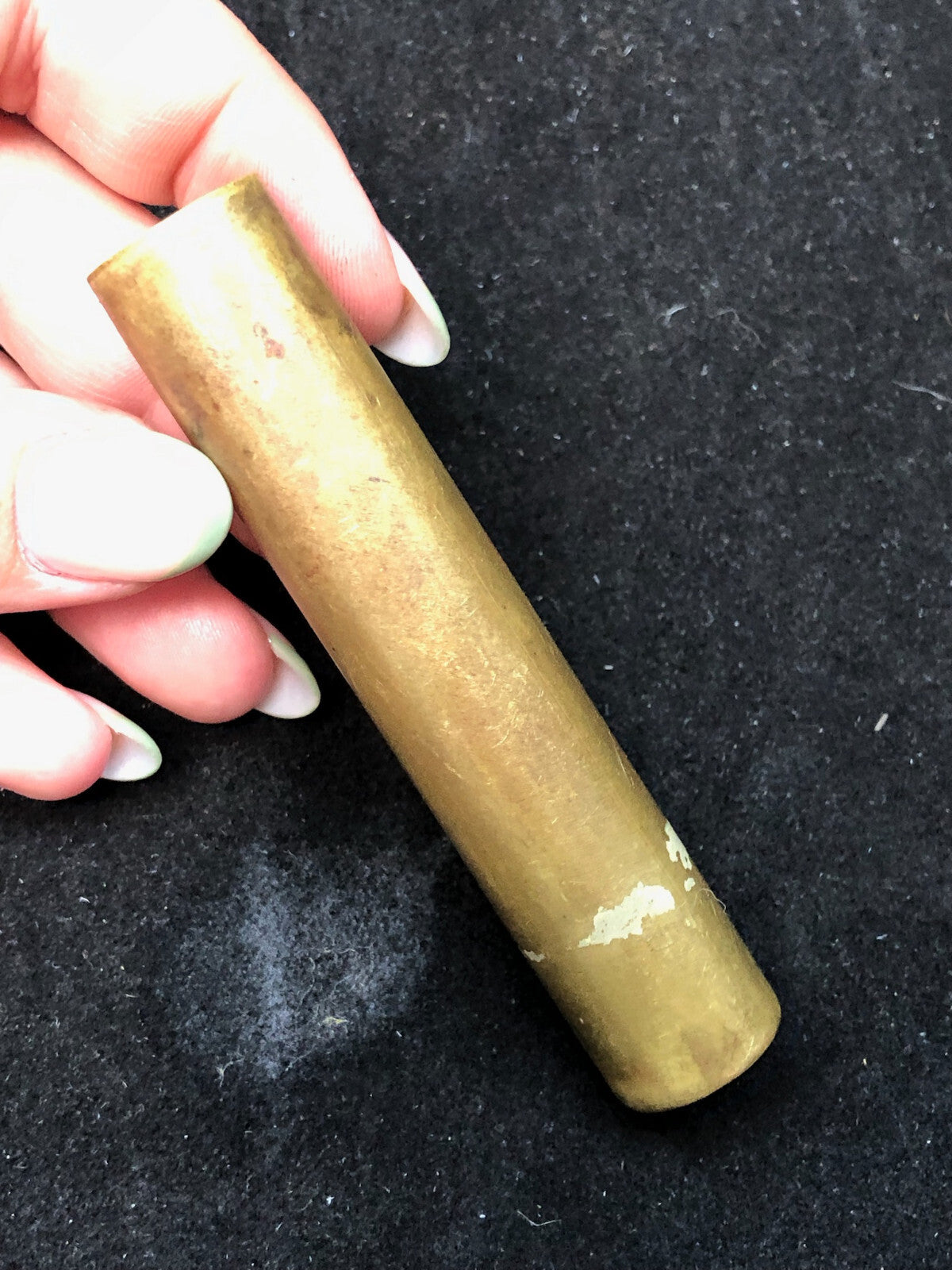 Original WW1 British Army SMLE Enfield Brass Oil Bottle - J.J.B Maker Marked - The Militaria Shop
