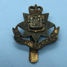 Load image into Gallery viewer, Original British Army Cap Badge - East Surrey Regiment - The Militaria Shop