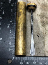Load image into Gallery viewer, Original WW1 British Army SMLE Enfield Brass Oil Bottle - EFD Marked - The Militaria Shop