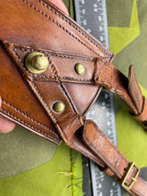 Load image into Gallery viewer, Original British Army WW1 / WW2 Sam Brown Officers' Sword Frog in Tan - The Militaria Shop