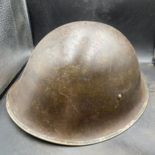 Load image into Gallery viewer, Original British/Canadian Army WW2 Mk3 Turtle High Rivet Combat Steel Helmet - The Militaria Shop