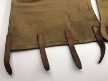 Load image into Gallery viewer, Original WW2 British Army 37 Pattern Despatch Riders High Sided Spats 1942 Dated - The Militaria Shop