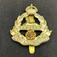 Load image into Gallery viewer, Original WW2 British Army Cap Badge - East Lancashire Regiment - The Militaria Shop
