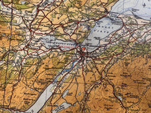 Load image into Gallery viewer, Original WW2 British Army RAF Navy Base Map of Scotland - The Eastern Highlands - The Militaria Shop