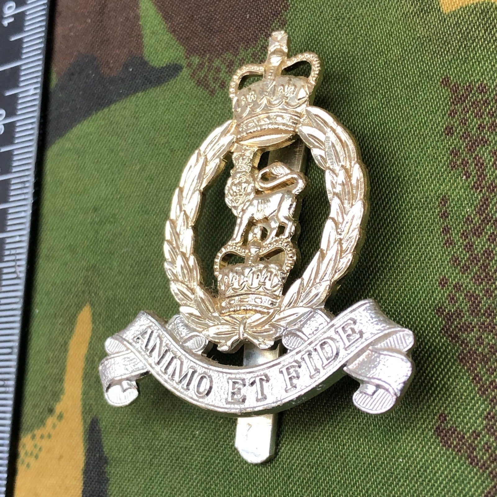 Original British Staybrite Army Cap Badge - Adjutant General's Corps - The Militaria Shop
