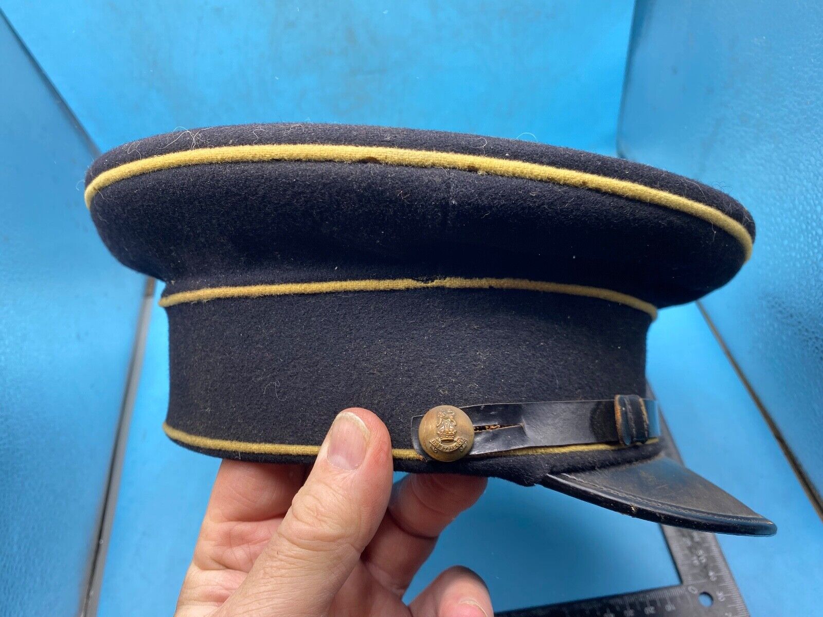 Original British Army - Royal Army Pay Corps Peaked Cap - Early 20th Century - The Militaria Shop