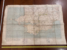 Load image into Gallery viewer, Original WW2 British Army GSGS OS Map of Great Britain - Pembroke & Tenby - The Militaria Shop