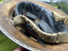 Load image into Gallery viewer, Original WW2 British / African Army Issue Brodie Combat Helmet with Liner - The Militaria Shop