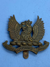 Load image into Gallery viewer, Original British Army WW1 British Army Ayrshire Earl of Carrick's Own Cap Badge - The Militaria Shop