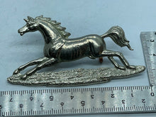 Load image into Gallery viewer, Original British Army WW1 / WW2 3rd King's Own Hussars Cap / Sleeve Badge - The Militaria Shop