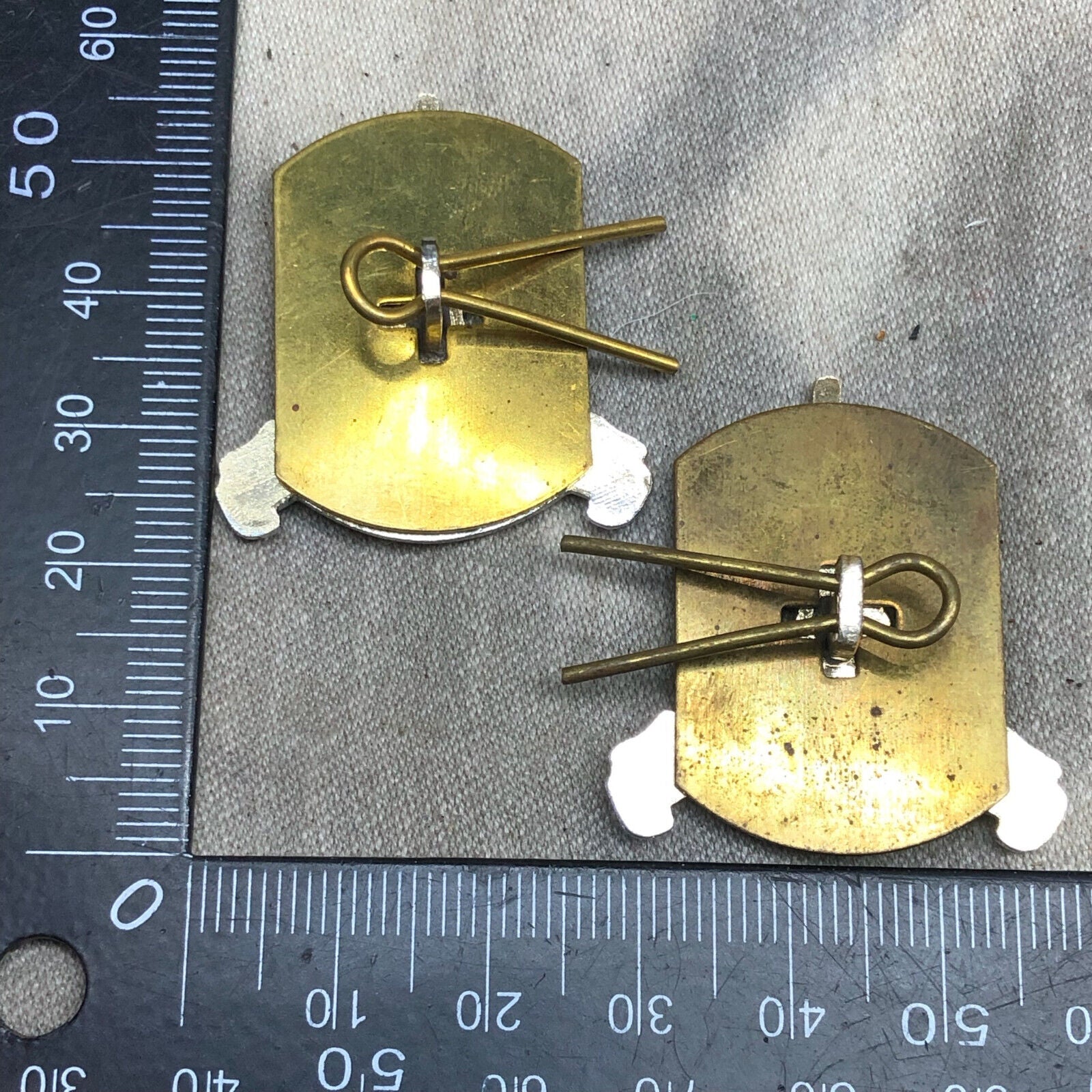 Genuine British Army Adjutant General's Corps Collar Badges Pair - The Militaria Shop