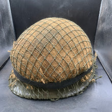 Load image into Gallery viewer, Genuine Dutch Army M53 Euroclone of US M1 Camouflaged Helmet & Liner Set - The Militaria Shop