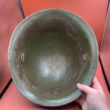 Load image into Gallery viewer, Original British / Canadian Army WW2 Soldiers Military Combat Mk3 Turtle Helmet - The Militaria Shop