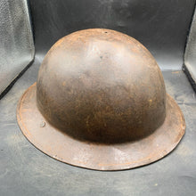 Load image into Gallery viewer, Original British Army WW2 Combat Steel Helmet - The Militaria Shop