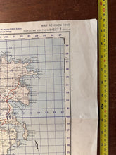 Load image into Gallery viewer, Original WW2 British Army GSGS Map of Scotland - Yell & Unst - Shetland Islands - The Militaria Shop