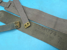 Load image into Gallery viewer, Original Pair of WW2 British Royal Air Force 37 Pattern RAF Blue Canvas L-Straps - The Militaria Shop