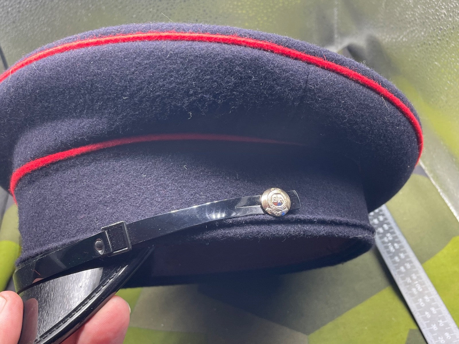 Original British Army Royal Engineers Corps Peaked Cap - The Militaria Shop