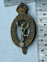 Load image into Gallery viewer, Original British Army WW2 Royal Signal Corps Cap Badge - Maker Marked - The Militaria Shop