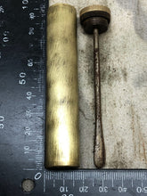 Load image into Gallery viewer, Original WW1 British Army SMLE Enfield Brass Oil Bottle - EFD Marked - The Militaria Shop