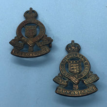 Load image into Gallery viewer, Genuine British Army Royal Army Ordnance Corps Collar Badges Pair - The Militaria Shop