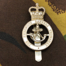 Load image into Gallery viewer, Original British Staybrite Army Cap - Sherwood Rangers Yeomanry - The Militaria Shop