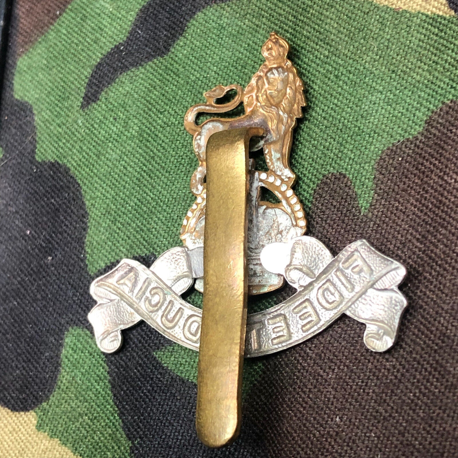 Original WW2 British Army Royal Army Pay Corps Cap Badge - Kings Crown - The Militaria Shop