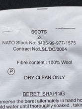 Load image into Gallery viewer, Original British Army - Scots Regiment Beret - Size 53cm - The Militaria Shop