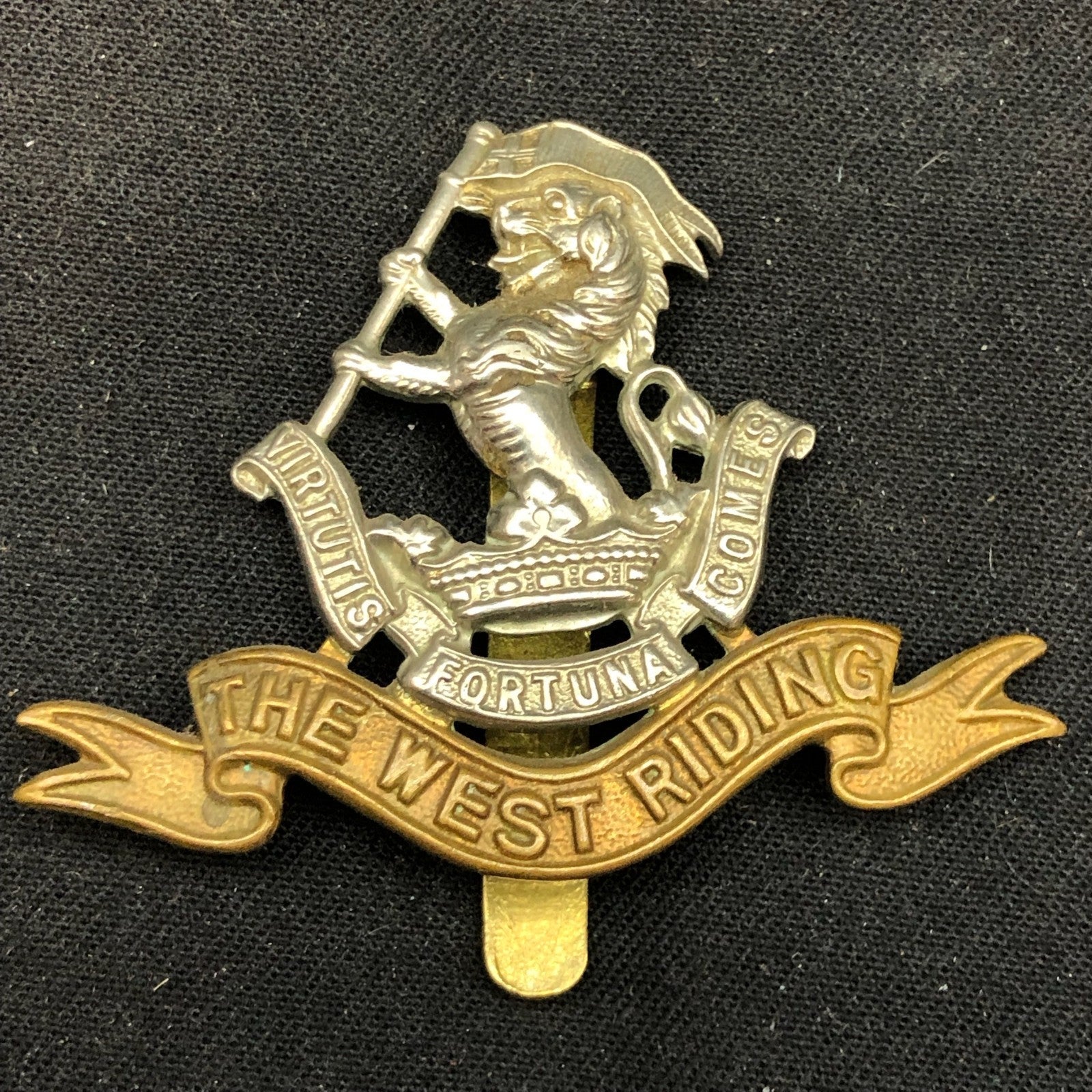 Original WW2 British Army Cap Badge - Duke of Wellington's West Riding Regiment - The Militaria Shop