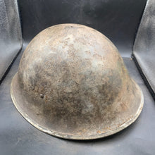 Charger l'image dans la galerie, Original British/Canadian Army WW2 Mk3 Turtle High Rivet Combat Steel Helmet - The Militaria Shop