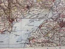 Load image into Gallery viewer, Original WW2 British Army RAF Navy Base Map of South Wales - Cardiff & Swansea - The Militaria Shop